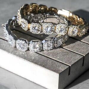 Ice Gold and Silver Sparkling Bracelet